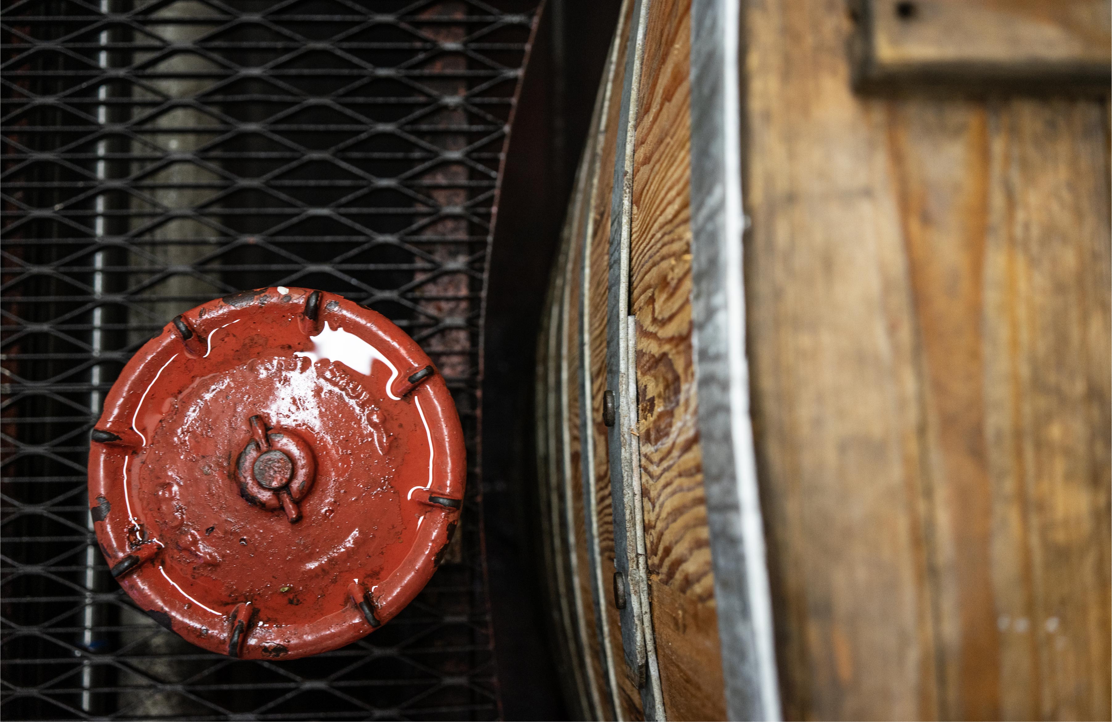Washbacks at Scottish whisky distillery
