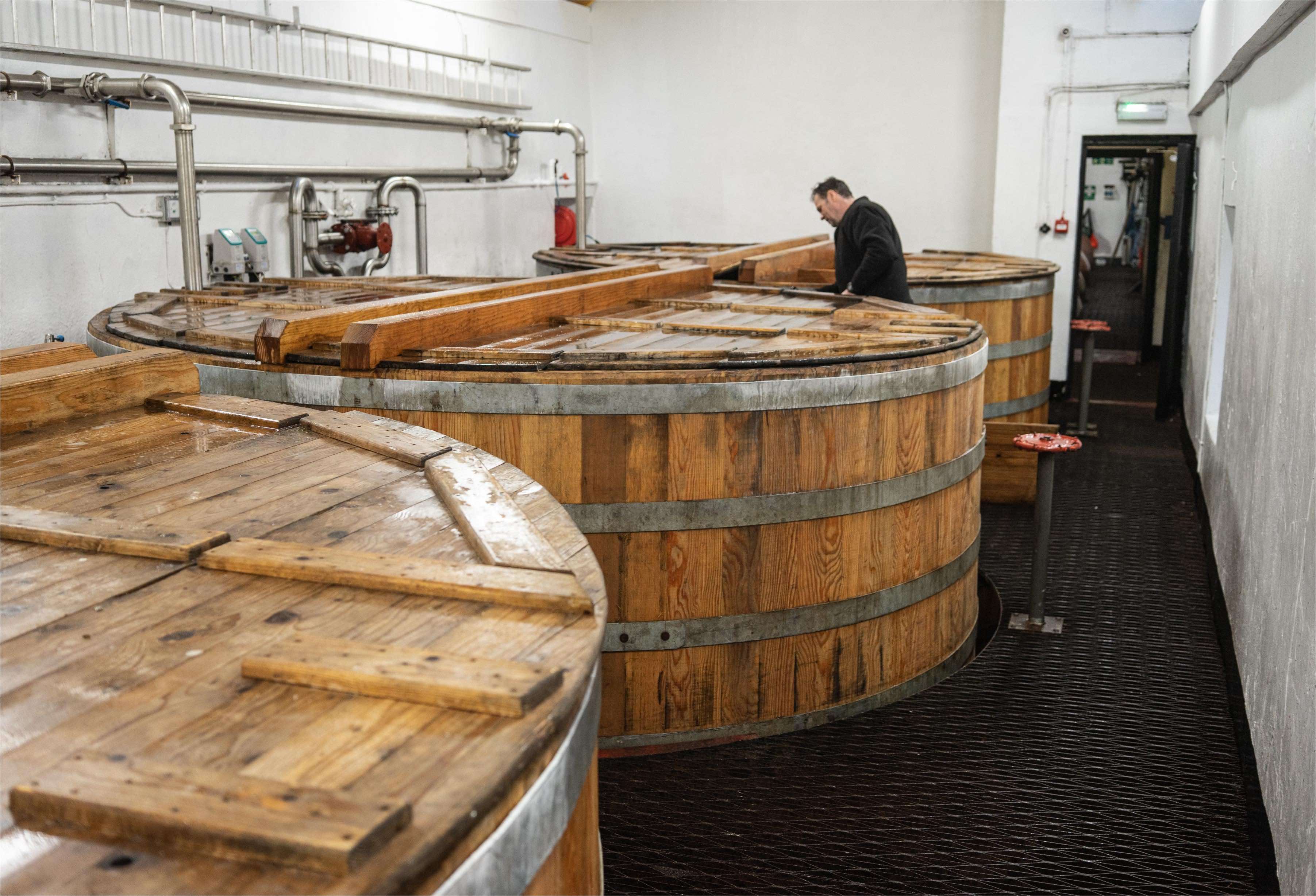 Wooden Washbacks at the Tobermory Distillery