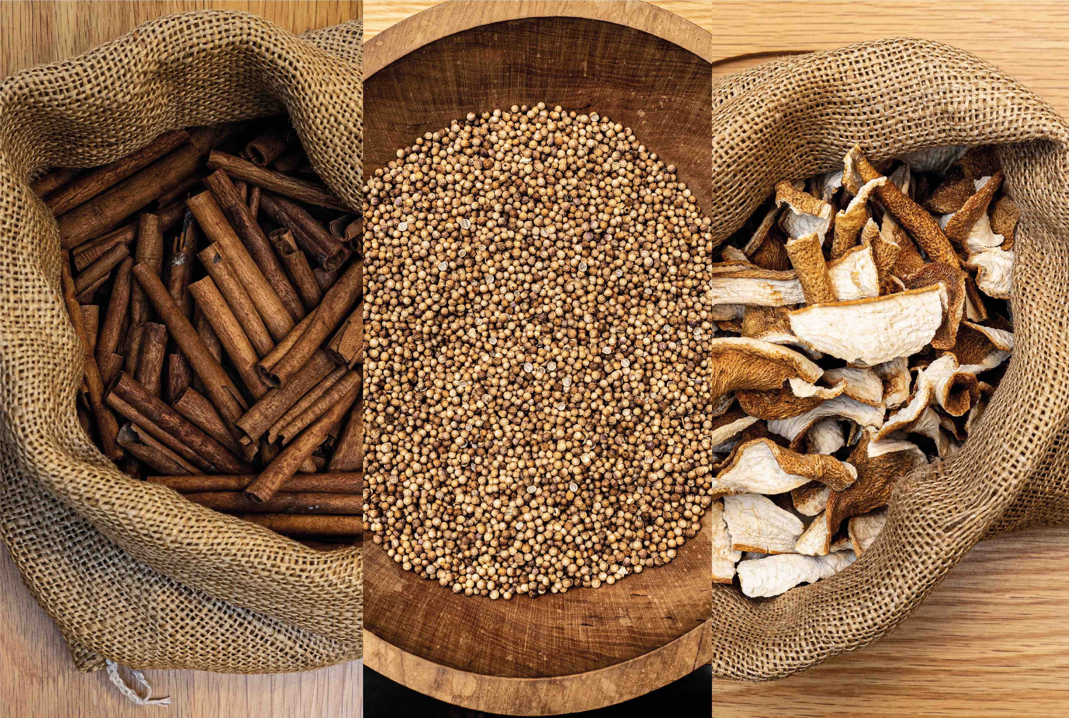 Botanicals used to make gin