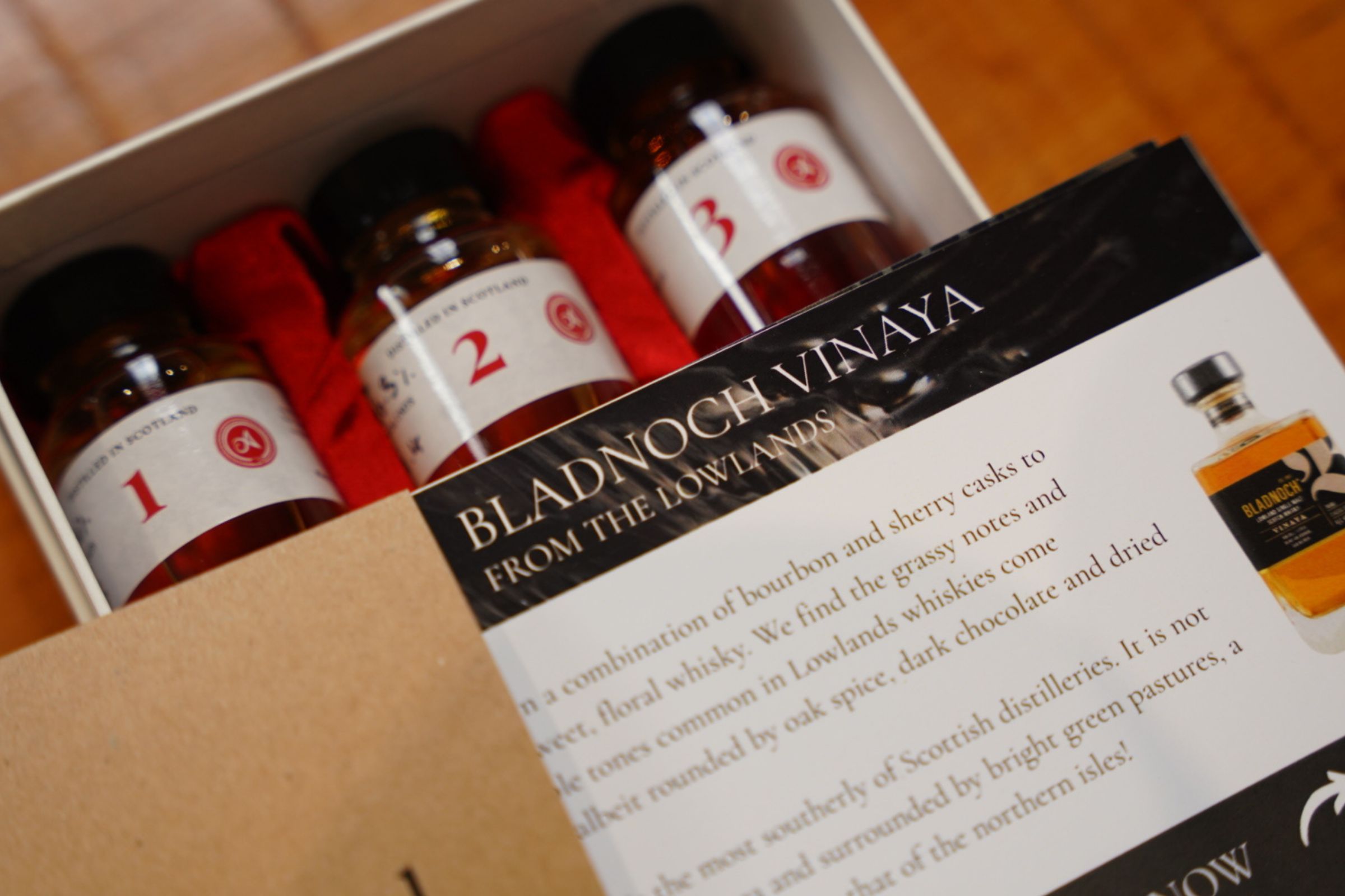 Six Scotch whisky samples