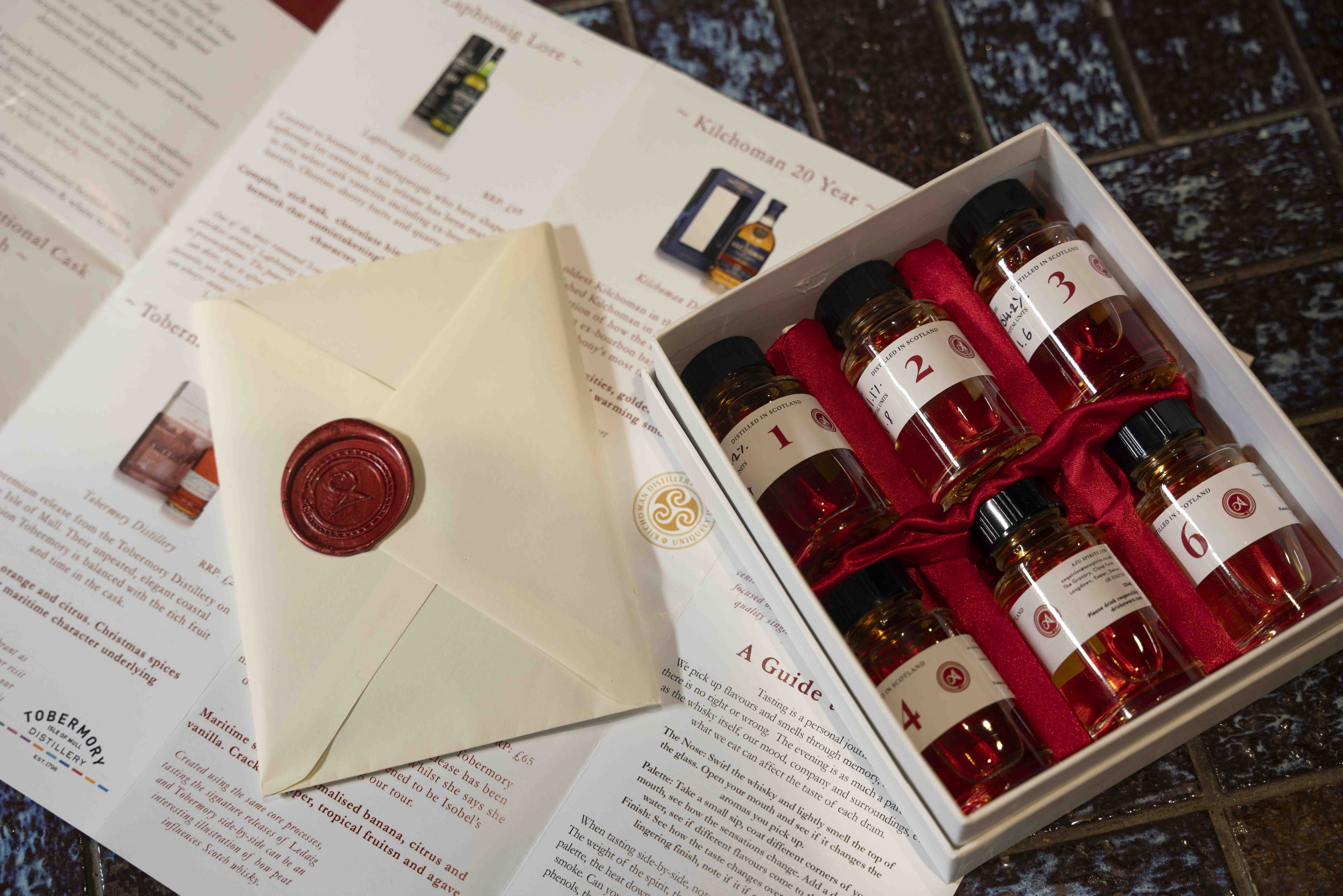Scottish Tasting Tour Gift Set featuring six premium single malt whiskies
